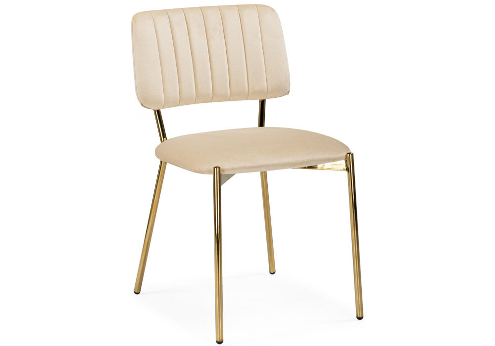 Стул на металлокаркасе Armond beige / gold