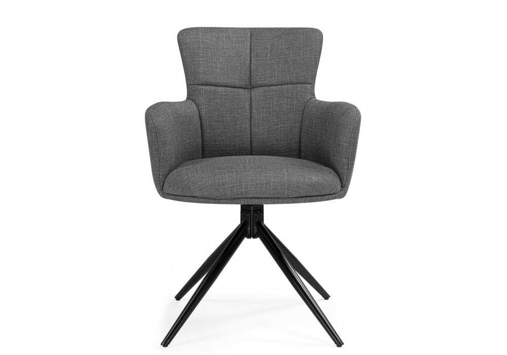 Стул на металлокаркасе Atlanta 1 крутящийся серый / черный