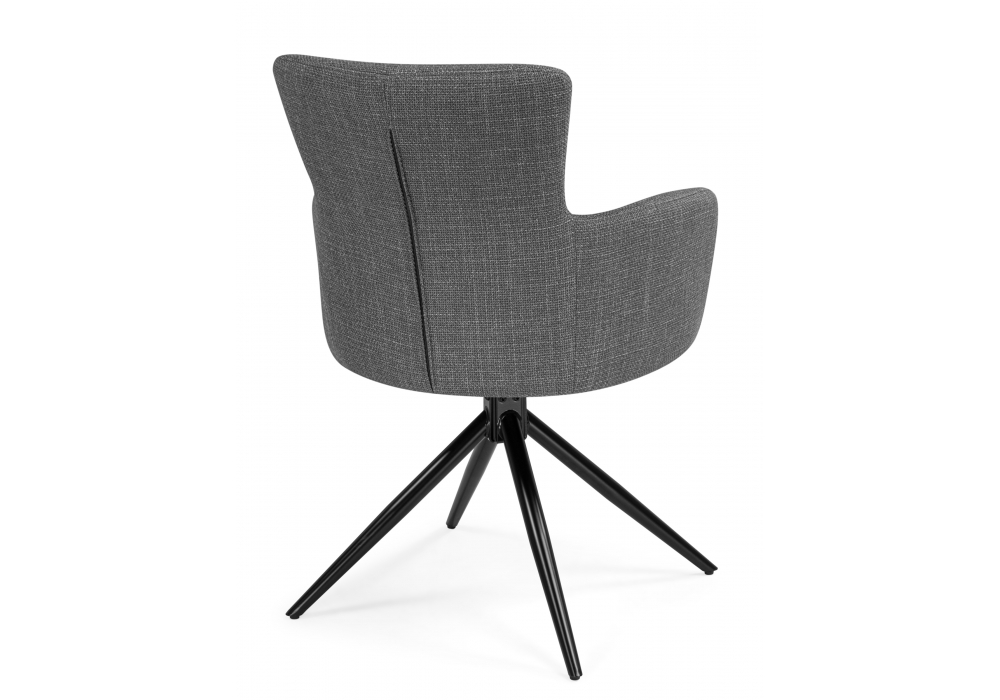 Стул на металлокаркасе Atlanta 1 крутящийся серый / черный