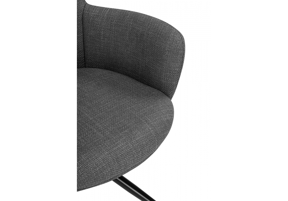 Стул на металлокаркасе Atlanta 1 крутящийся серый / черный