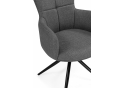 Стул на металлокаркасе Atlanta 1 крутящийся серый / черный