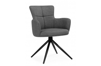 Стул на металлокаркасе Лео синий (H-58) / черный