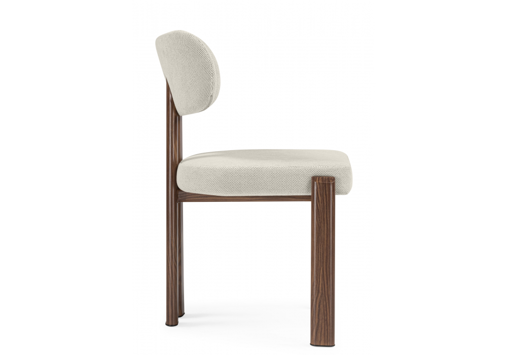 Стул на металлокаркасе Bandi бежевый / орех