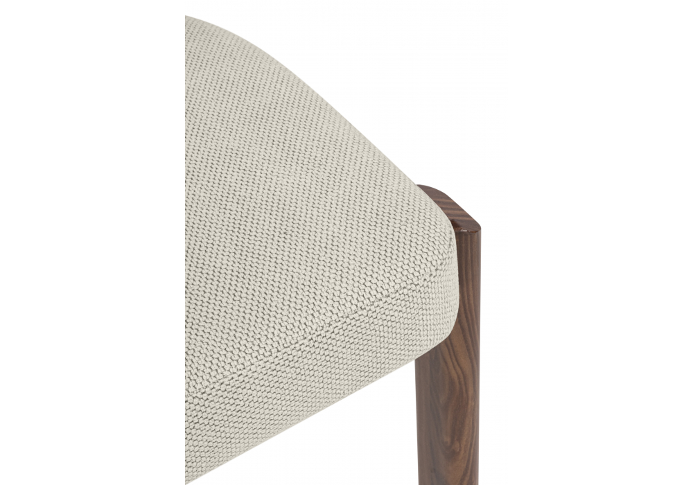 Стул на металлокаркасе Bandi бежевый / орех