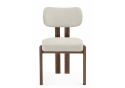 Стул на металлокаркасе Bandi бежевый / орех