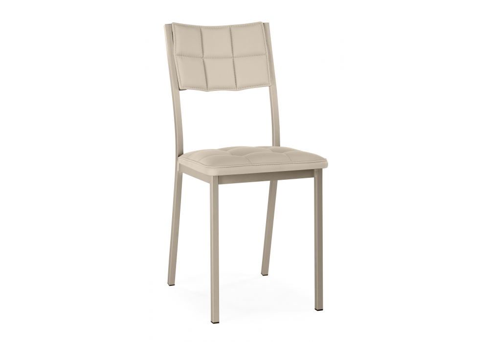 Стул на металлокаркасе Бекал микровелюр катания хумус / капучино