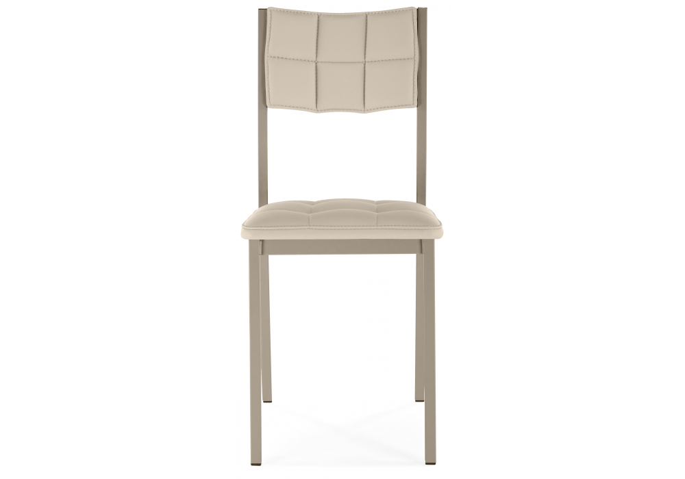 Стул на металлокаркасе Бекал микровелюр катания хумус / капучино