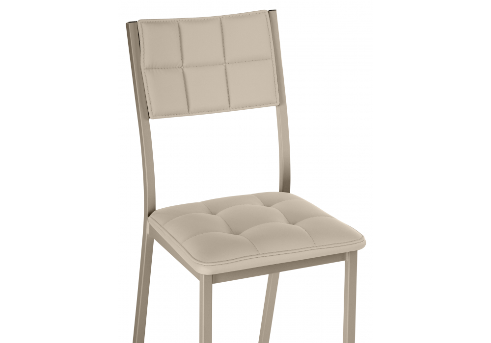 Стул на металлокаркасе Бекал микровелюр катания хумус / капучино