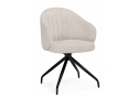 Стул на металлокаркасе Bekar крутящийся бежевый / черный