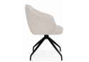Стул на металлокаркасе Bekar крутящийся бежевый / черный