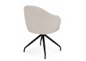 Стул на металлокаркасе Bekar крутящийся бежевый / черный