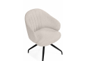 Стул на металлокаркасе Bekar крутящийся бежевый / черный