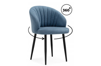 Стул на металлокаркасе Бэнбу крутящийся marseille 30 данс / черный