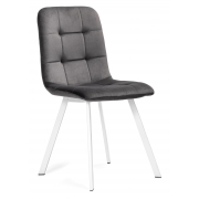 Стул на металлокаркасе Bruk dark gray / white