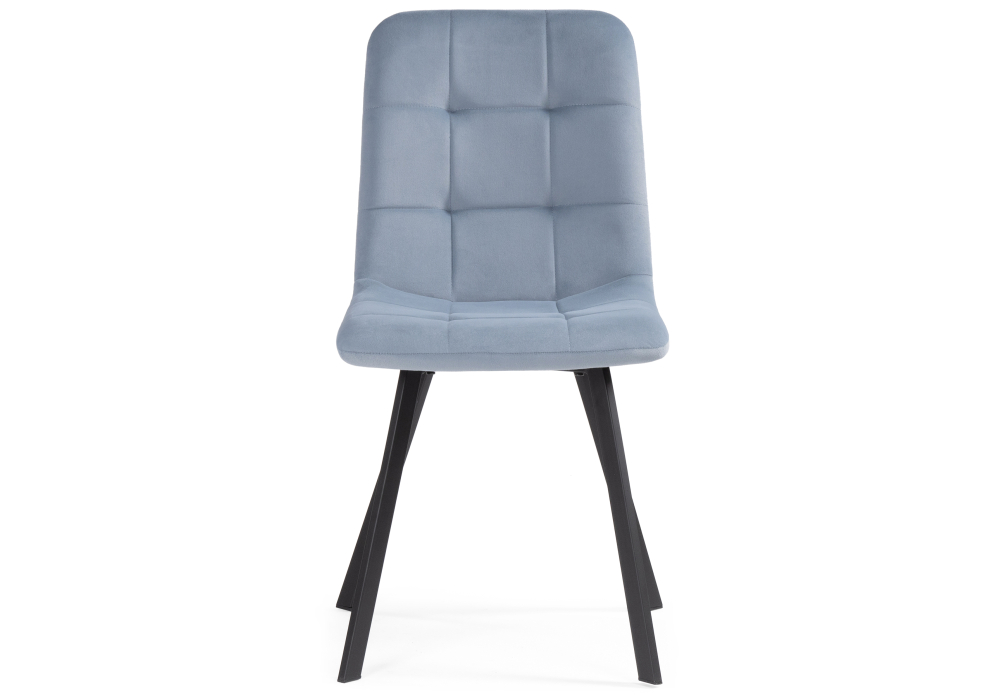 Стул на металлокаркасе Bruk light blue / black