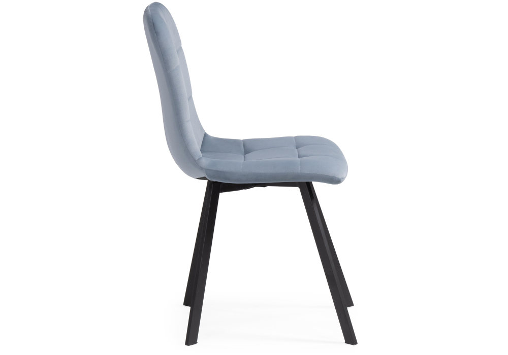 Стул на металлокаркасе Bruk light blue / black