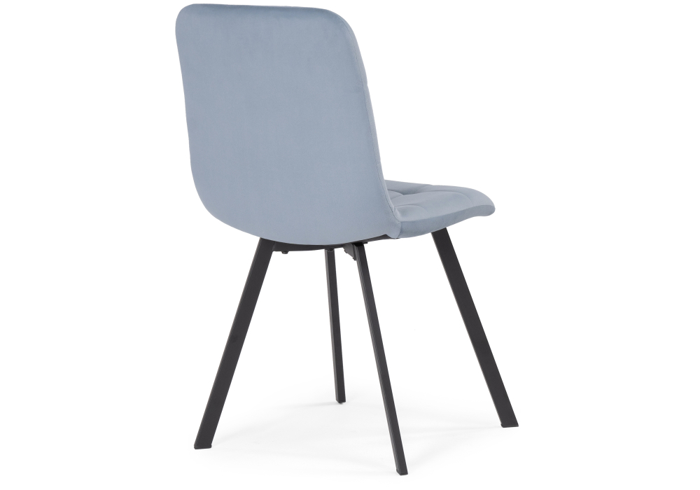 Стул на металлокаркасе Bruk light blue / black