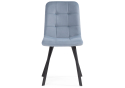 Стул на металлокаркасе Bruk light blue / black