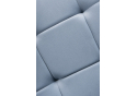 Стул на металлокаркасе Bruk light blue / black