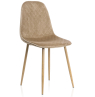 Стул на металлокаркасе Capri dark beige / wood