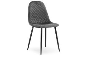 Стул на металлокаркасе Capri dark gray / black
