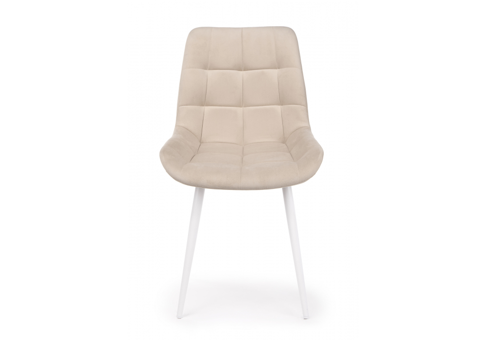 Стул на металлокаркасе Челси 360 К бежевый (zd 210) / белый