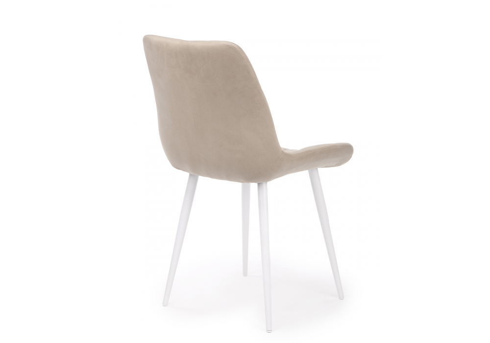 Стул на металлокаркасе Челси 360 К бежевый (zd 210) / белый