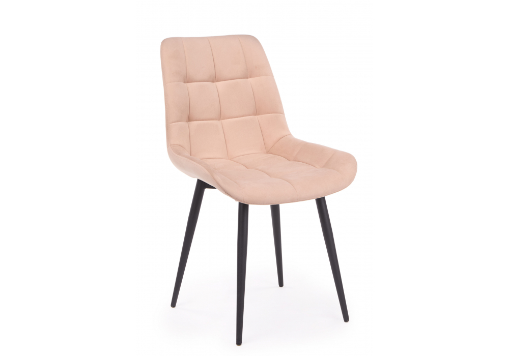 Стул на металлокаркасе Челси 360 К бежевый (zd 210) / черный