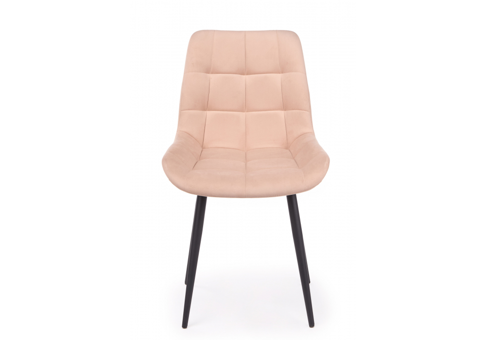 Стул на металлокаркасе Челси 360 К бежевый (zd 210) / черный