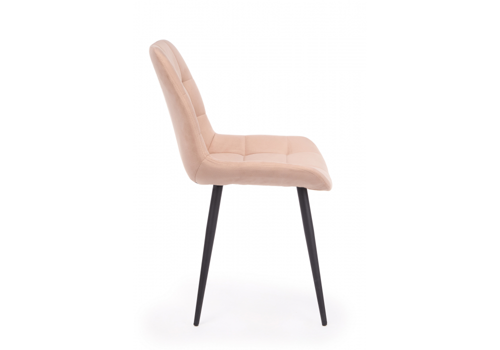 Стул на металлокаркасе Челси 360 К бежевый (zd 210) / черный