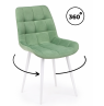 Стул на металлокаркасе Челси 360 К фисташковый (zd 651) / белый