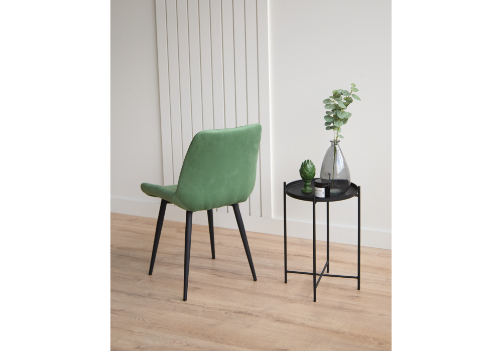 Стул на металлокаркасе Челси 360 К фисташковый (zd 651) / черный