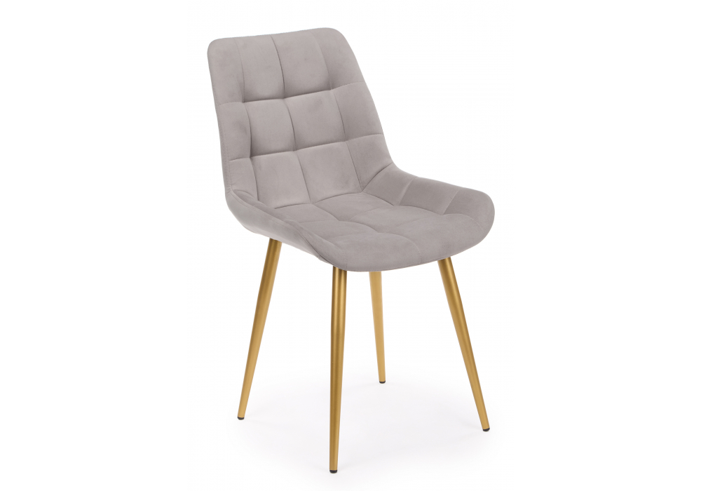 Стул на металлокаркасе Челси 360 К латте (zd 290) / золотой