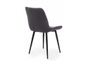 Стул на металлокаркасе Челси 360 К темно-серый (zd 995) / черный