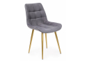 Стул на металлокаркасе Челси 360 К темно-серый (zd 995) / золотой