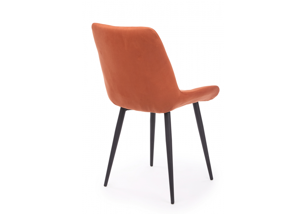 Стул на металлокаркасе Челси 360 К терракотовый (zd 432) / черный