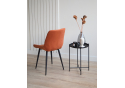 Стул на металлокаркасе Челси 360 К терракотовый (zd 432) / черный
