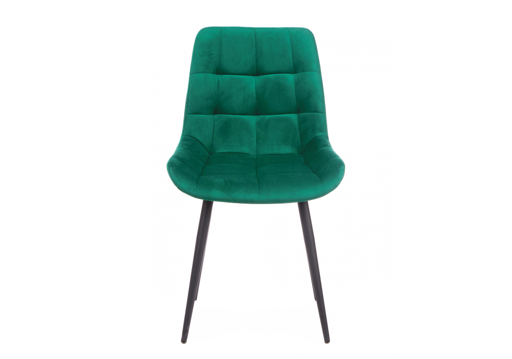 Стул на металлокаркасе Челси 360 К зеленый (zd 667) / черный