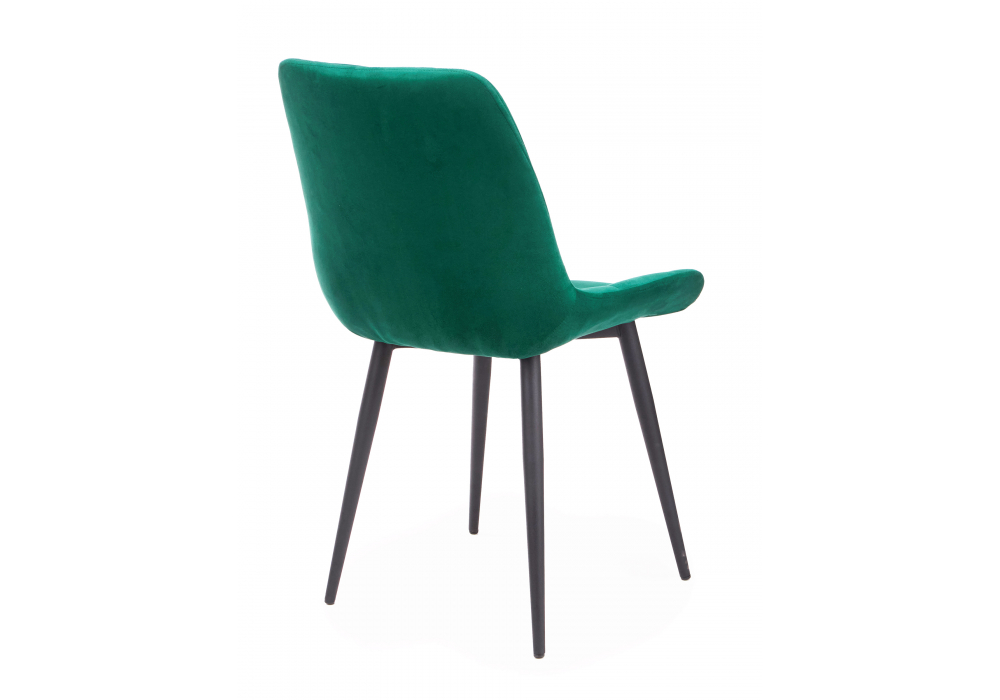 Стул на металлокаркасе Челси 360 К зеленый (zd 667) / черный