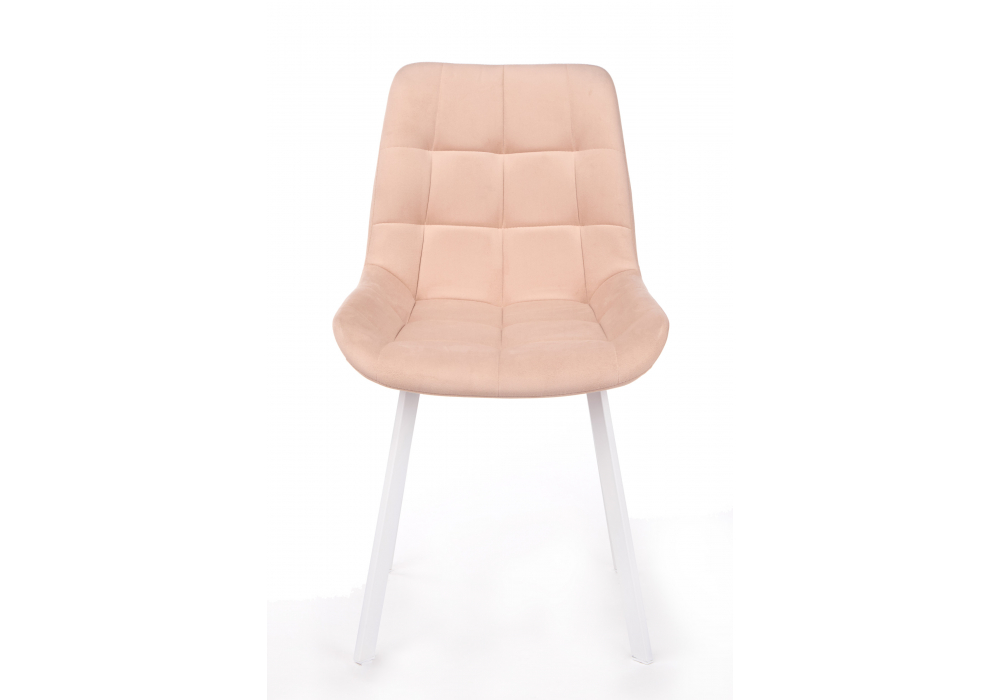 Стул на металлокаркасе Челси 360 П бежевый (zd 210) / белый