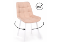 Стул на металлокаркасе Челси 360 П бежевый (zd 210) / белый