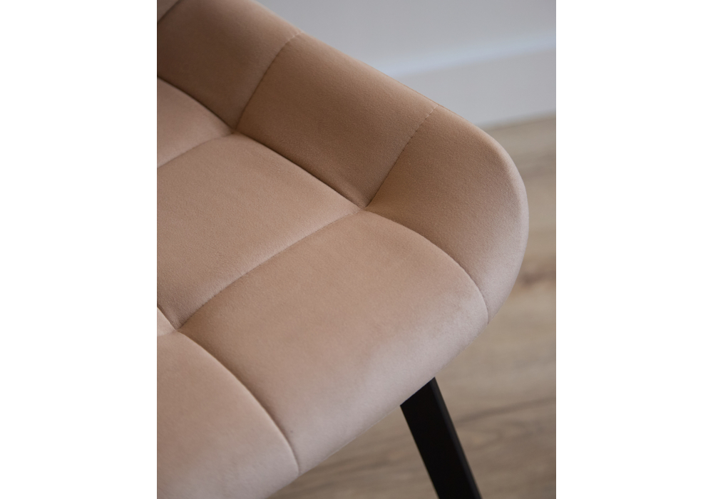 Стул на металлокаркасе Челси 360 П бежевый (zd 210) / черный