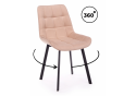 Стул на металлокаркасе Челси 360 П бежевый (zd 210) / черный