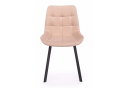 Стул на металлокаркасе Челси 360 П бежевый (zd 210) / черный