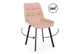 Стул на металлокаркасе Челси 360 П фисташковый (zd 651) / черный