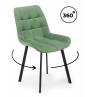 Стул на металлокаркасе Челси 360 П фисташковый (zd 651) / черный