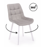Стул на металлокаркасе Челси 360 П латте (zd 290) / белый
