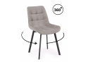 Стул на металлокаркасе Челси 360 П латте (zd 290) / черный