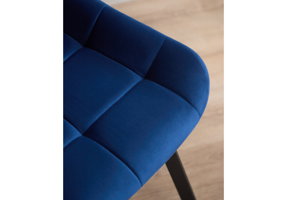 Стул на металлокаркасе Челси 360 П синий (zd 798) / черный