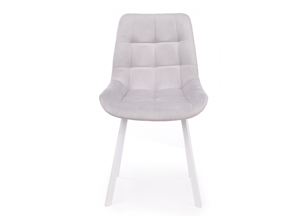 Стул на металлокаркасе Челси 360 П светло-серый (zd 960) / белый